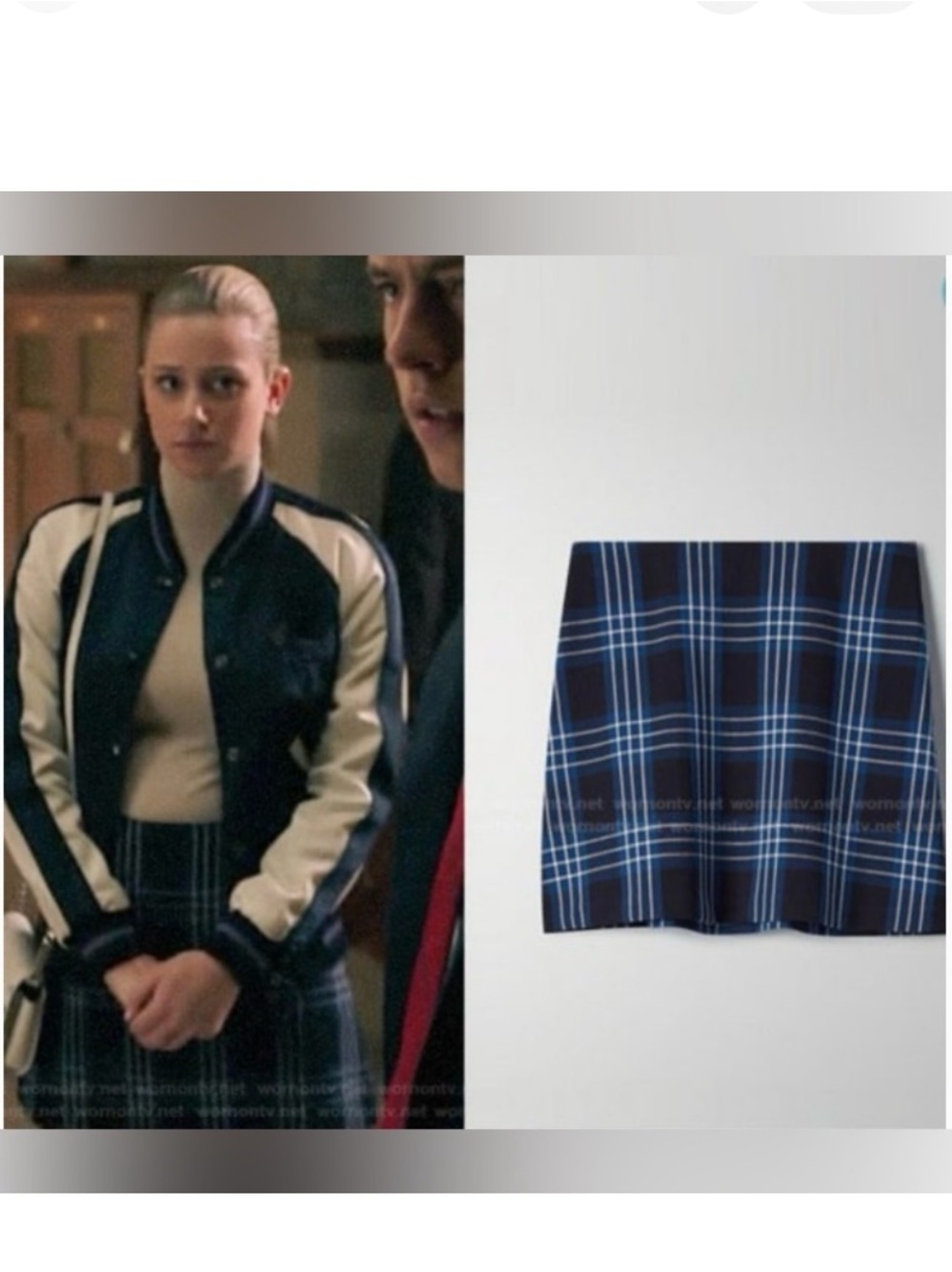 Aritzia Wilfred | New Classic A-line Mini Plaid Skirt - Blue Check | Sz 6 - EUC!